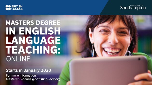 Call 2020 – MA English Language Teaching, Online (part time – 2.5 years) |  British Council Mexico